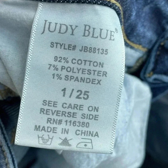 Judy Blue Relaxed Fit Jeans Womens 25 Blue 0290 - Picture 8 of 10